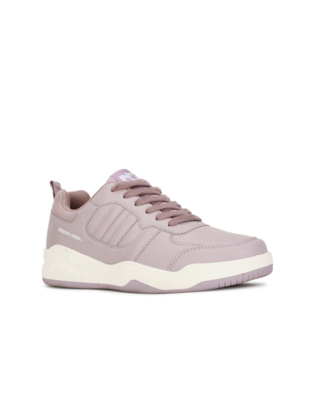 

North Star Women Perforations Lace-Up Sneakers, Mauve