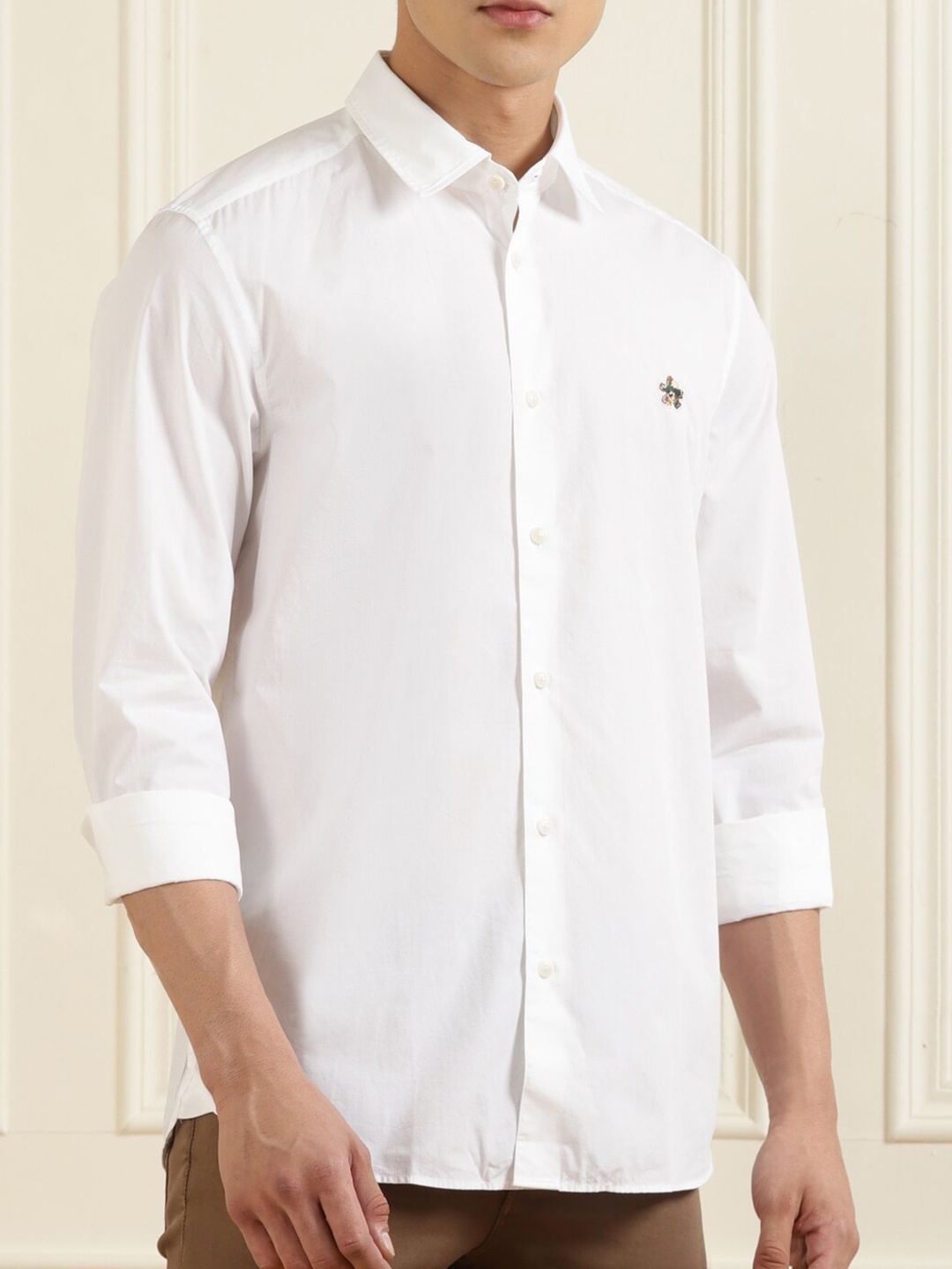 

Ted Baker Men Spread Collar Cotton Casual Shirt, White