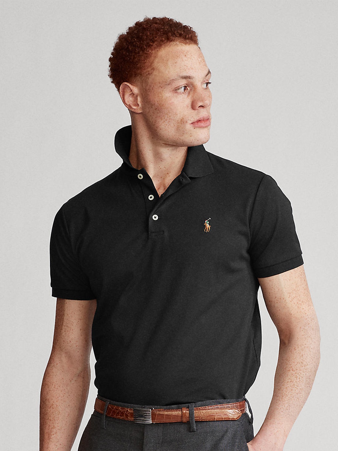 

Polo Ralph Lauren Slim-Fit Cotton Polo T-Shirt, Black