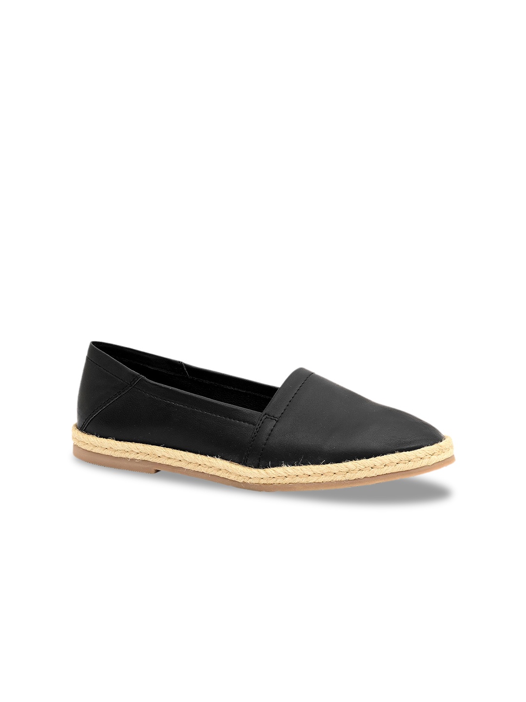 

Eske Women Leather Slip-On Loafers, Black
