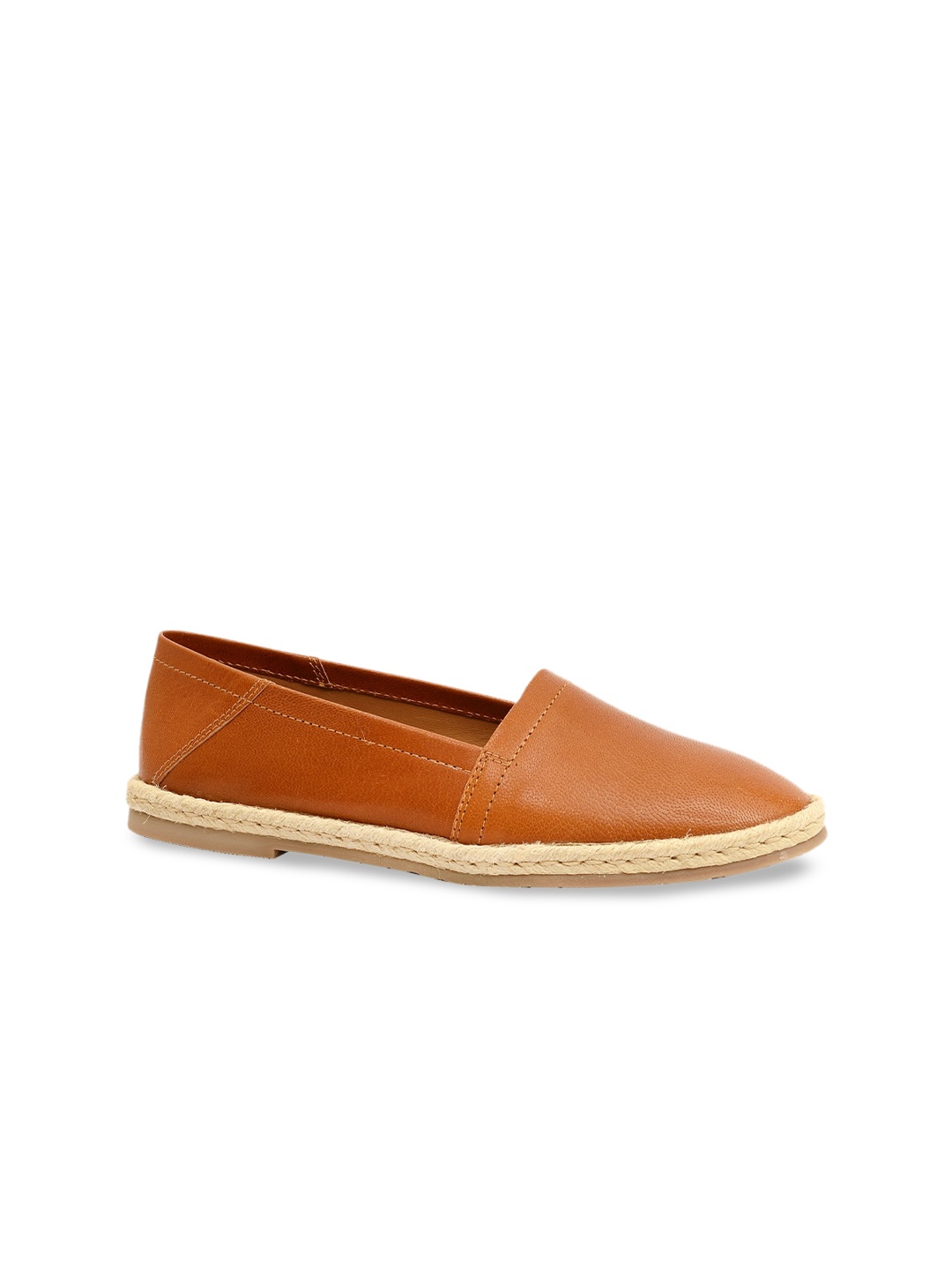 

Eske Women Lightweight Leather Espadrilles, Tan