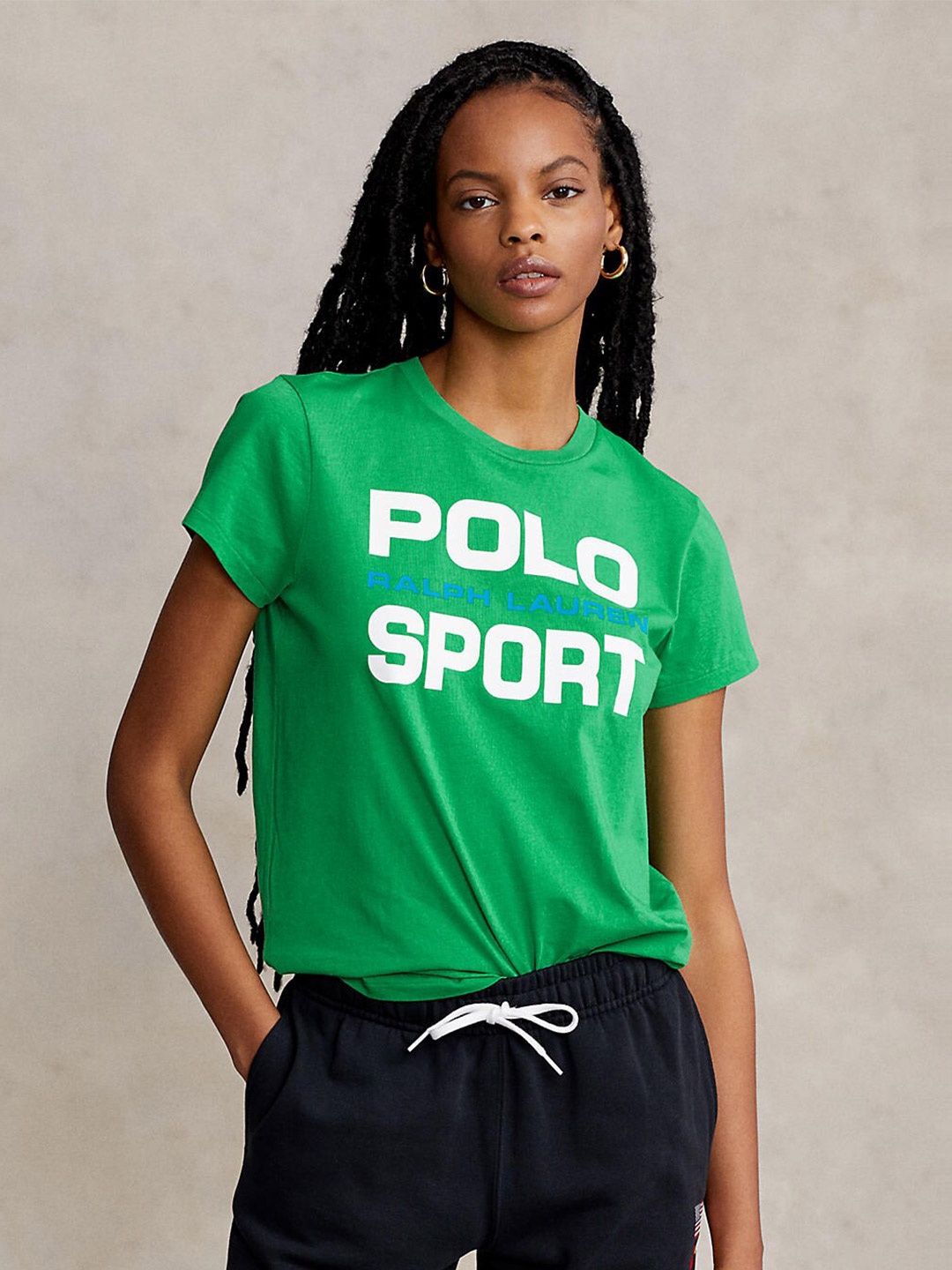 

Polo Ralph Lauren Women Printed Slim-Fit Cotton T-Shirt, Green