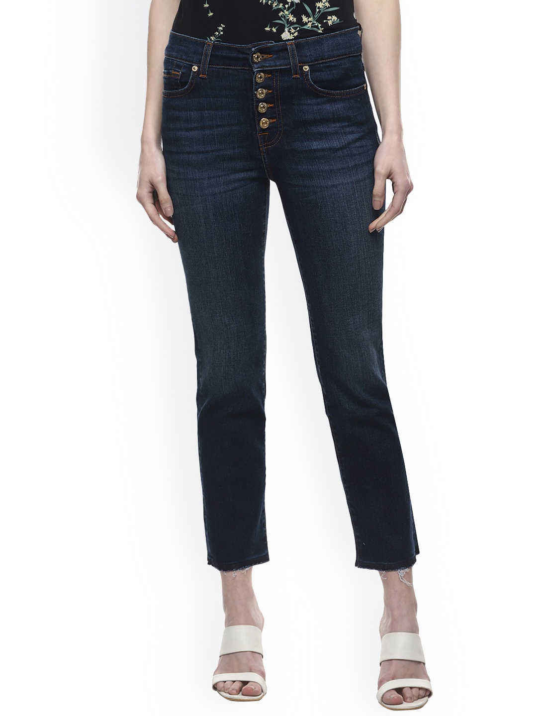 

7 For All Mankind Women Regular Fit Jeans, Blue