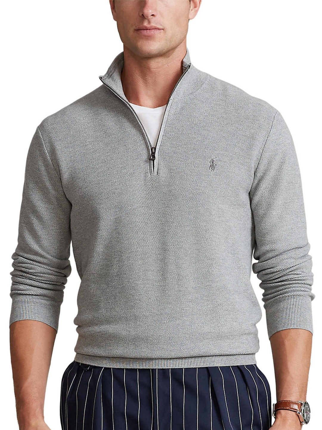 

Polo Ralph Lauren Men Cotton Pullover Sweaters, Grey