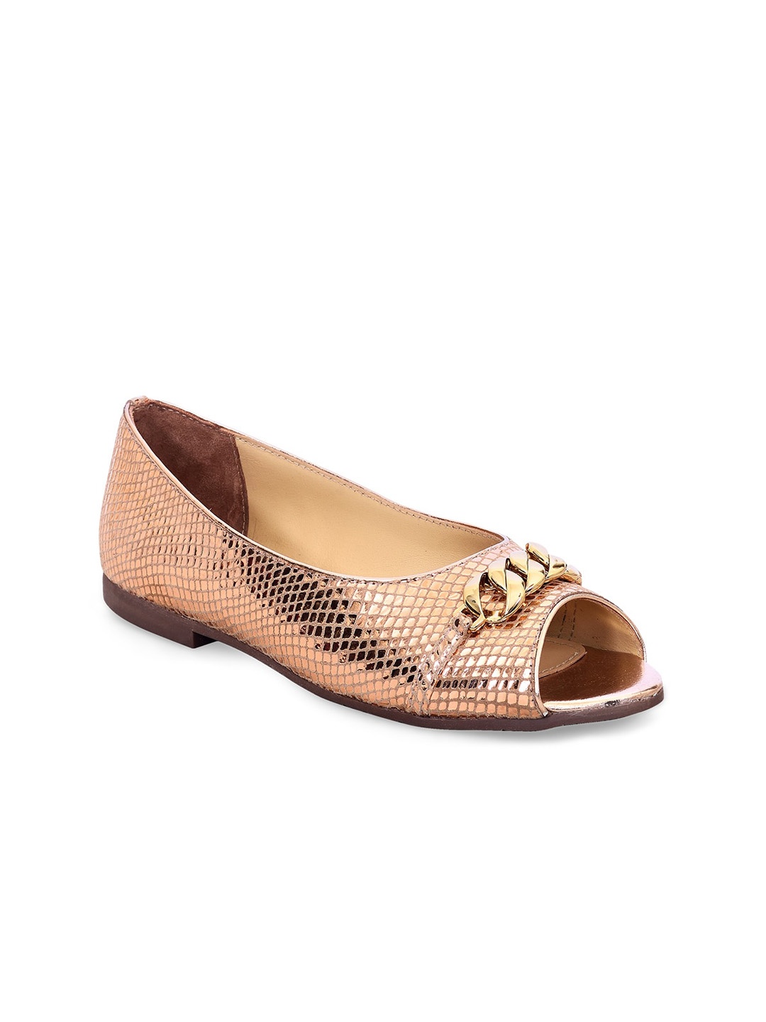 

Eske Women Textured Open Toe Flats, Rose