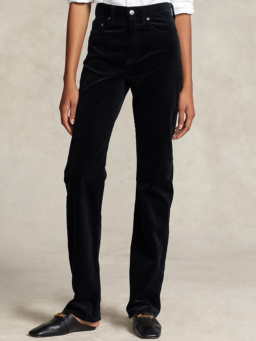 

Polo Ralph Lauren Women Cotton Straight Fit Jeans, Black