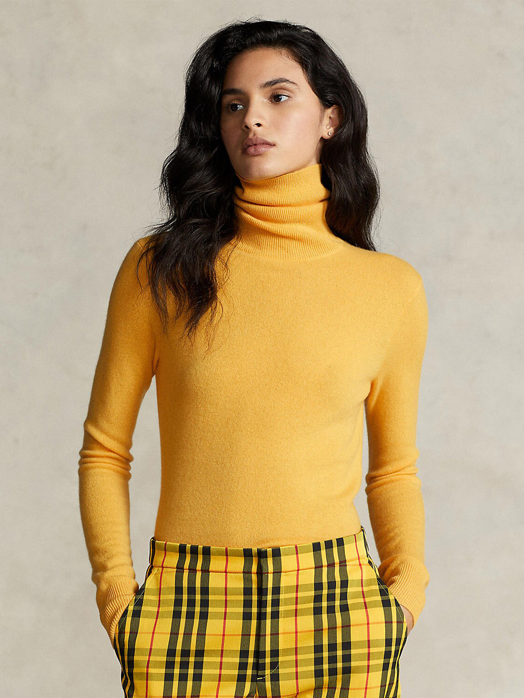 

Polo Ralph Lauren Women Turtle Neck Pullover Sweater, Yellow