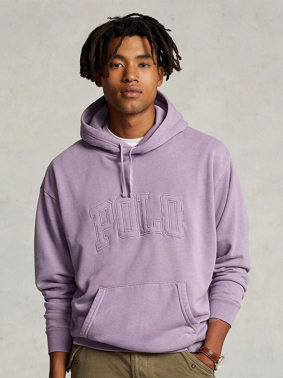 

Polo Ralph Lauren Men Logo-Printed Hooded Cotton Sweatshirts, Purple