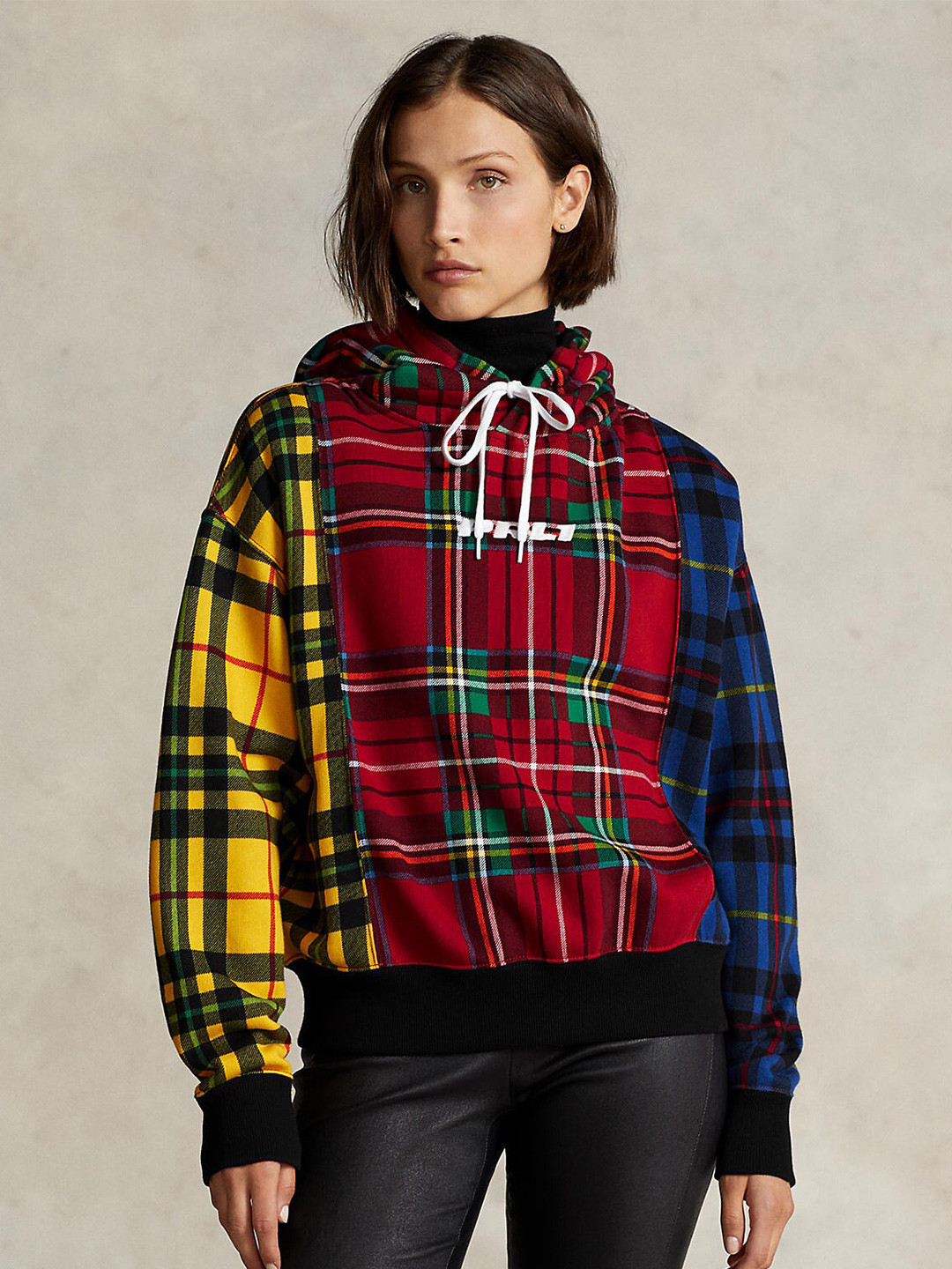 

Polo Ralph Lauren Women Checked Hooded Cotton Sweatshirt, Red
