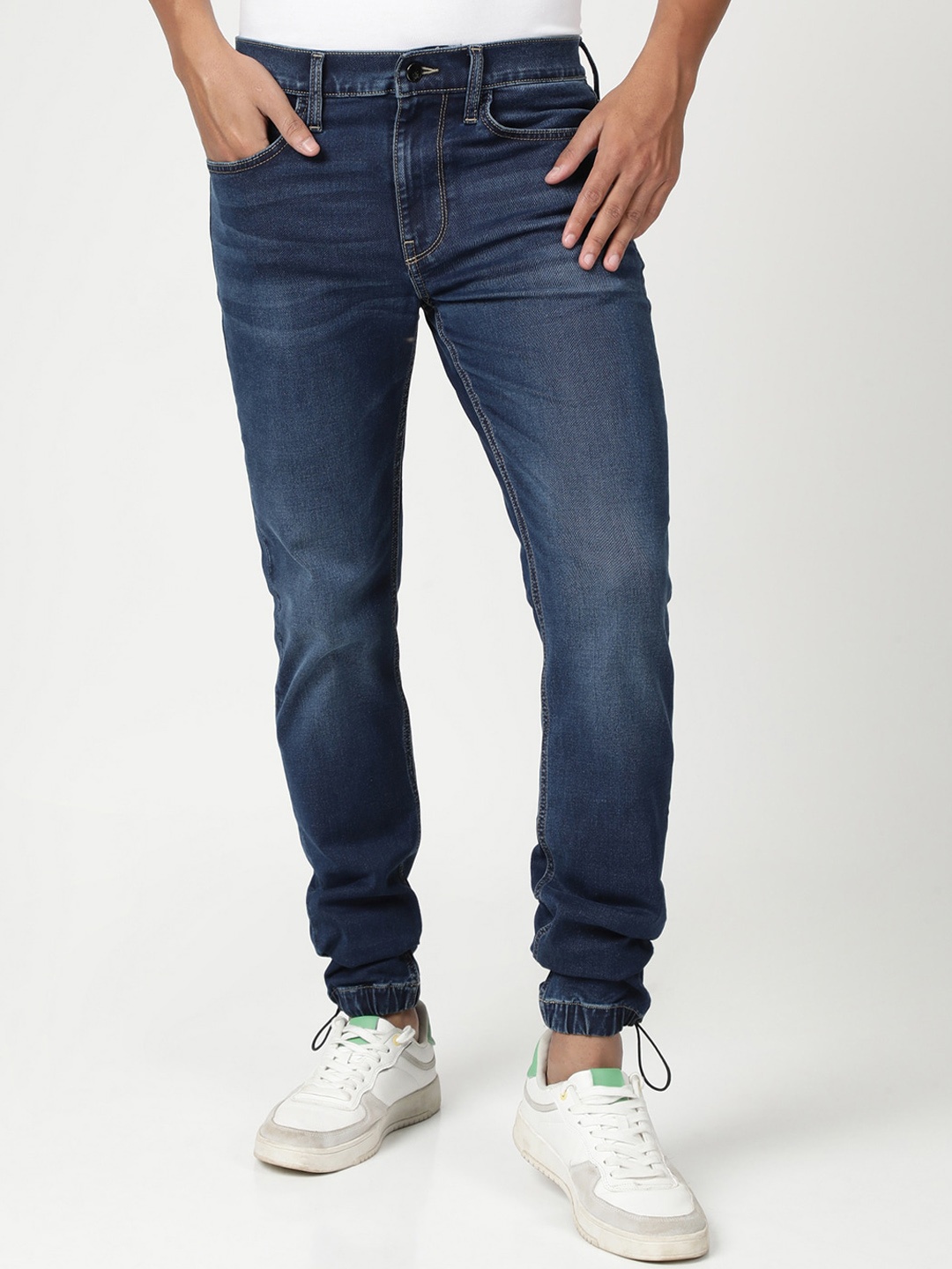 

Lee Men Slim Fit Heavy Fade Stretchable Jeans, Blue