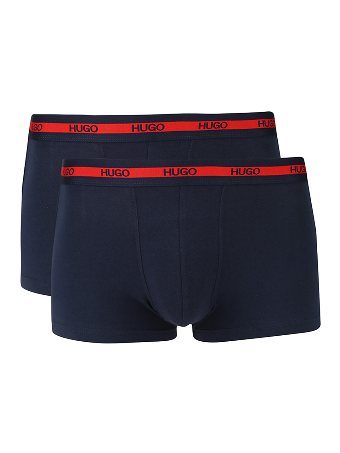 

HUGO Men Pack Of 2 Cotton Trunks, Navy blue