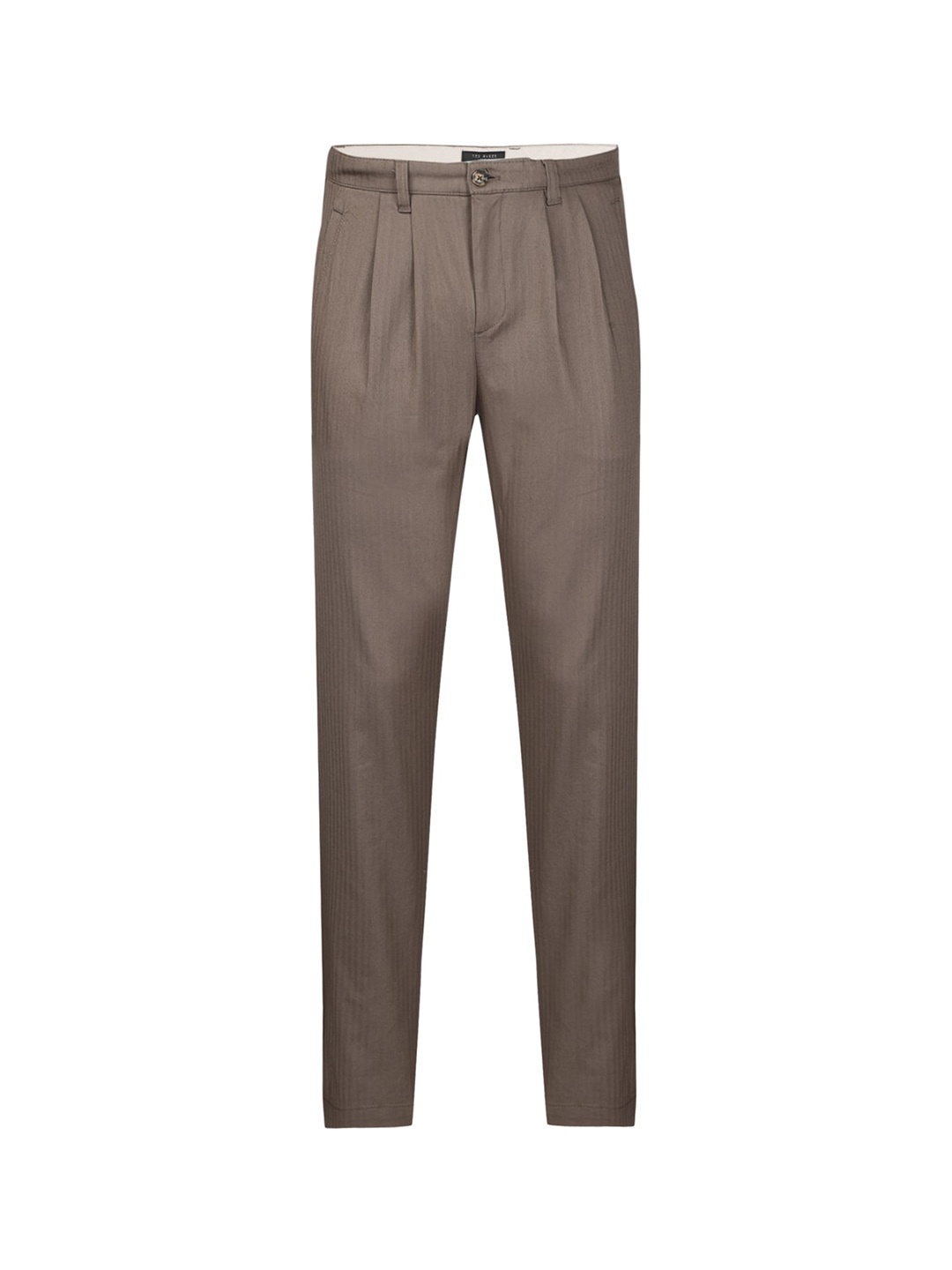 

Ted Baker Men Pleated Regular Trousers, Brown