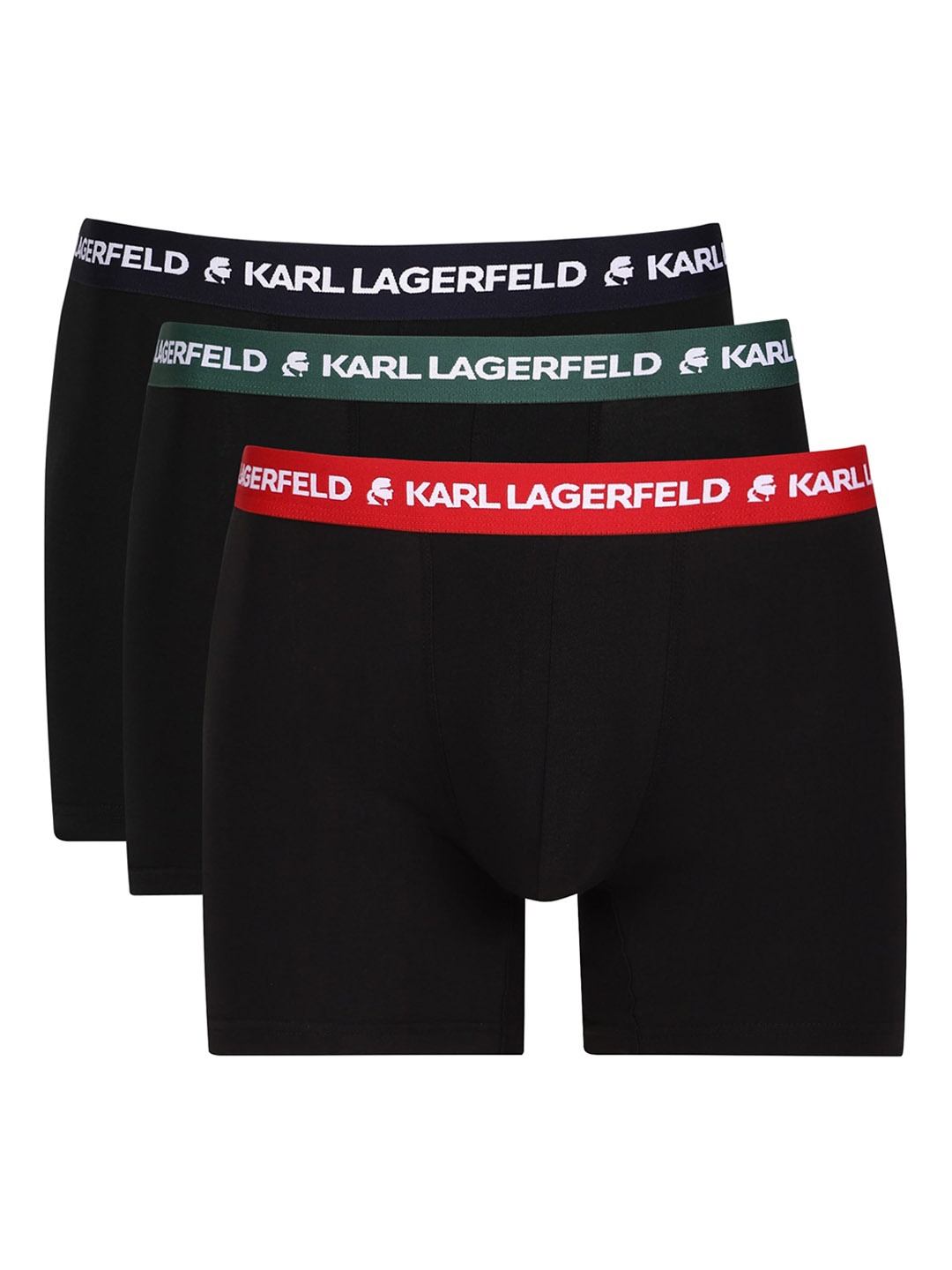 

Karl Lagerfeld Men Pack Of 3 Cotton Trunks, Blue