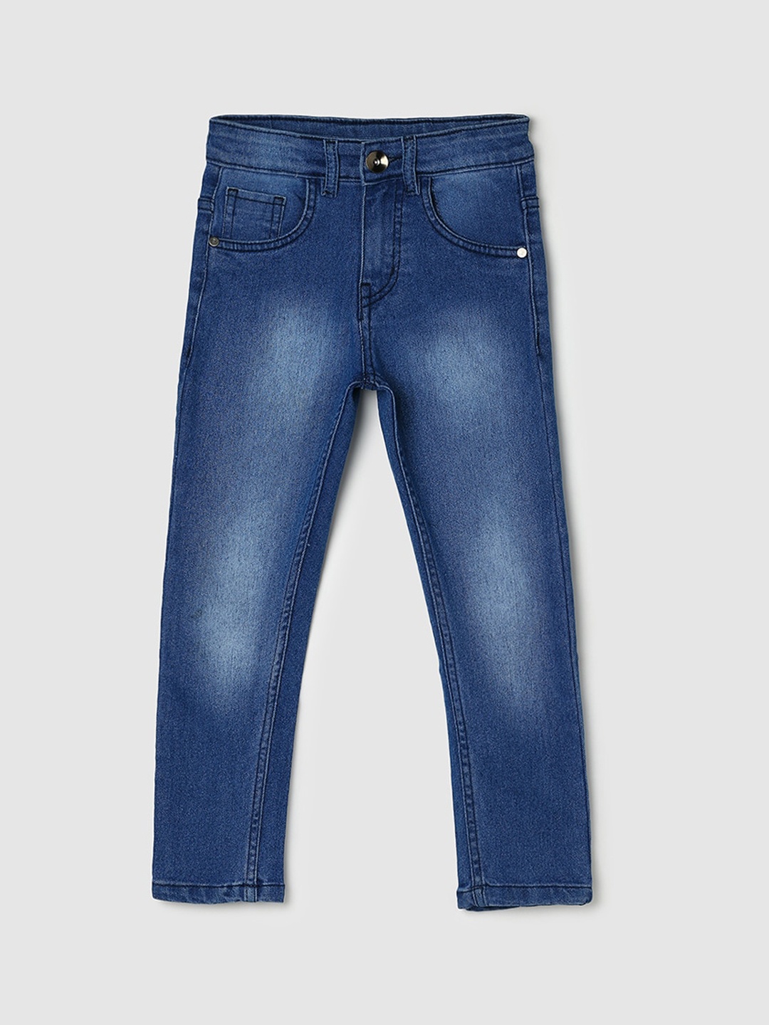 

max Boys Clean Look Heavy Fade Jeans, Blue