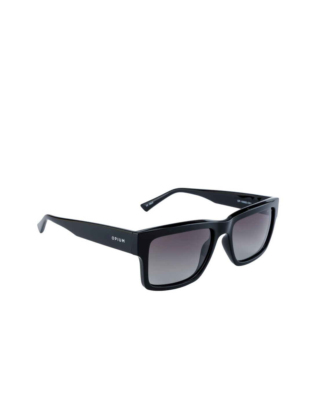 

OPIUM Men Wayfarer Sunglasses with Polarised and UV Protected Lens OP-10082-C01, Black