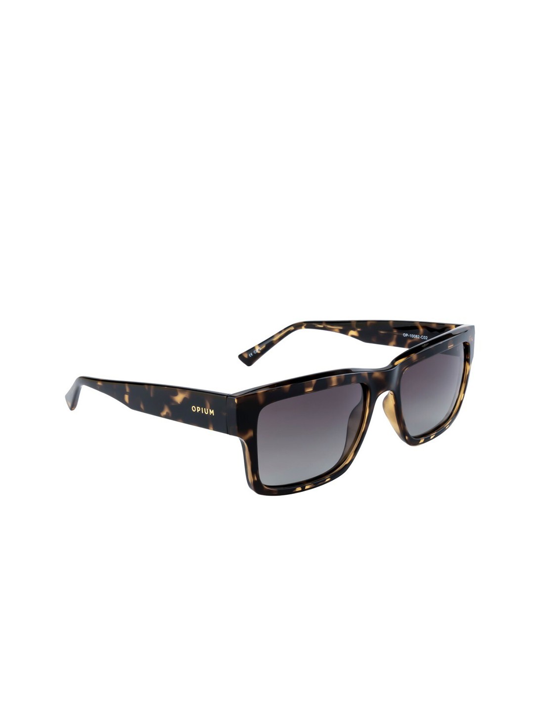 

OPIUM Men Wayfarer Sunglasses with Polarised and UV Protected Lens OP-10082-C02, Brown