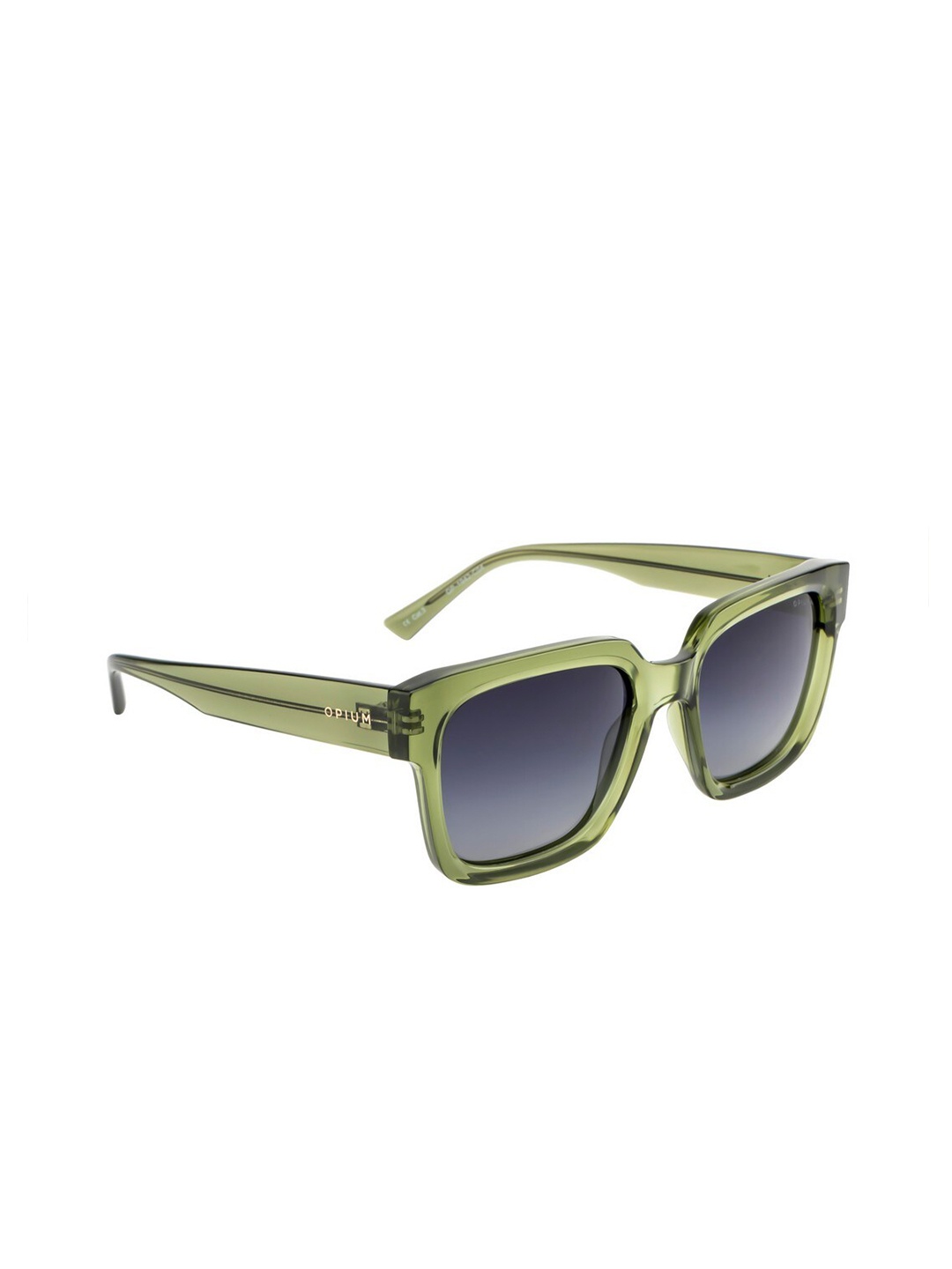 

OPIUM Men Square Sunglasses with Polarised and UV Protected Lens OP-1942-C04, Green