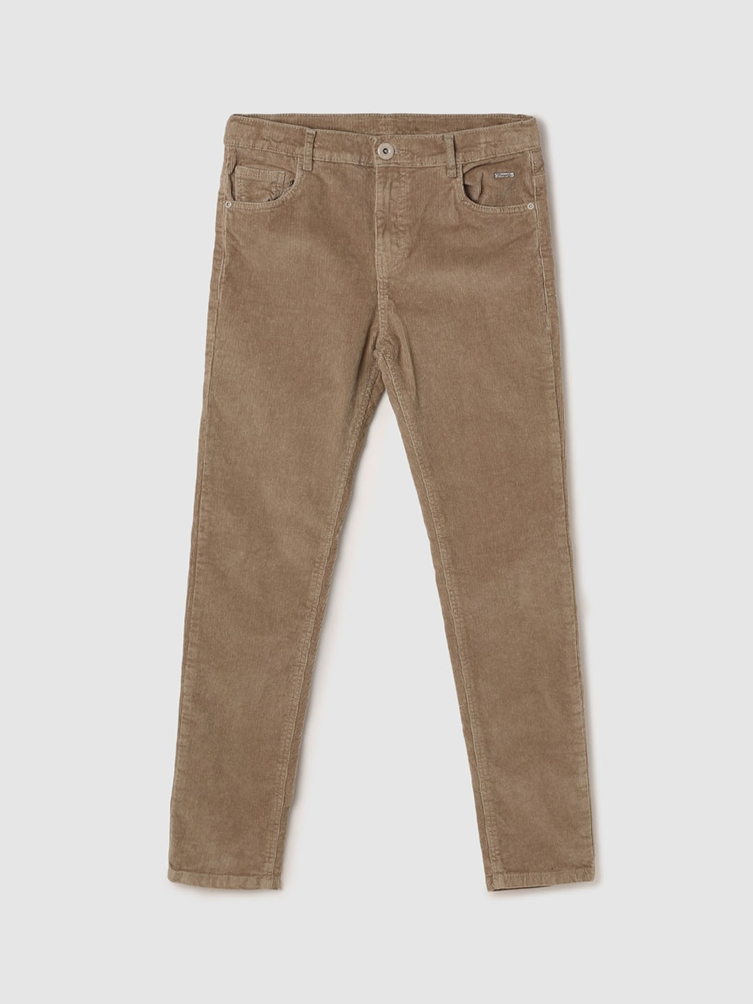 

max Boys Mid-Rise Regular Trousers, Brown