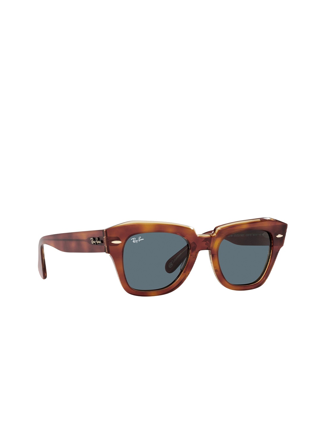 

Ray-Ban Square Sunglasses with UV Protected Lens, Blue