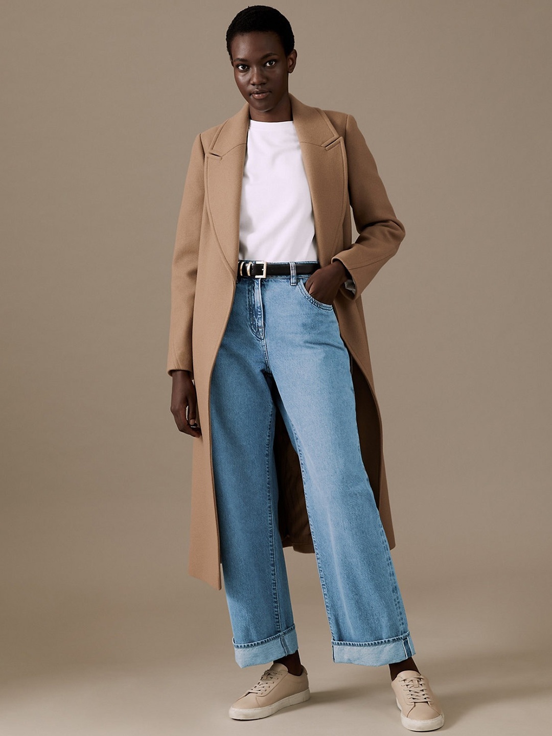 

Marks & Spencer Women Straight Fit High-Rise Light Fade Cotton Jeans, Blue