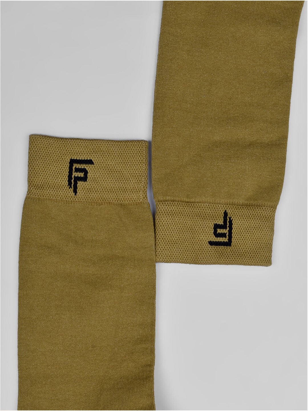 

FOOTPRINTS Men Pack of 2 Calf Length Organic Cotton & Bamboo Socks, Khaki