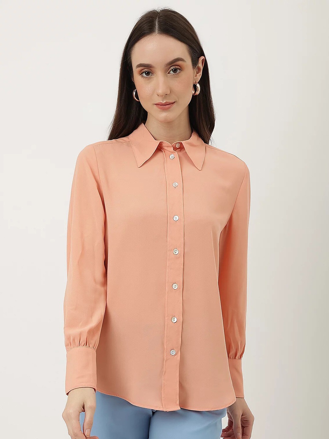 

Marks & Spencer Women Opaque Casual Shirt, Peach