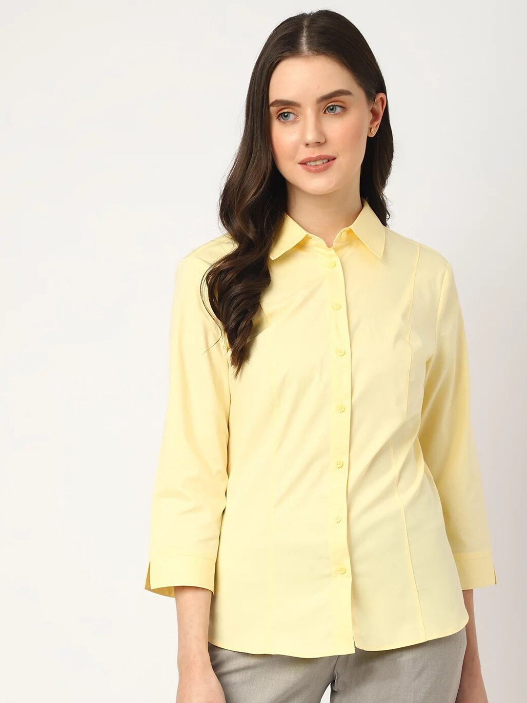 

Marks & Spencer Women Opaque Casual Shirt, Yellow