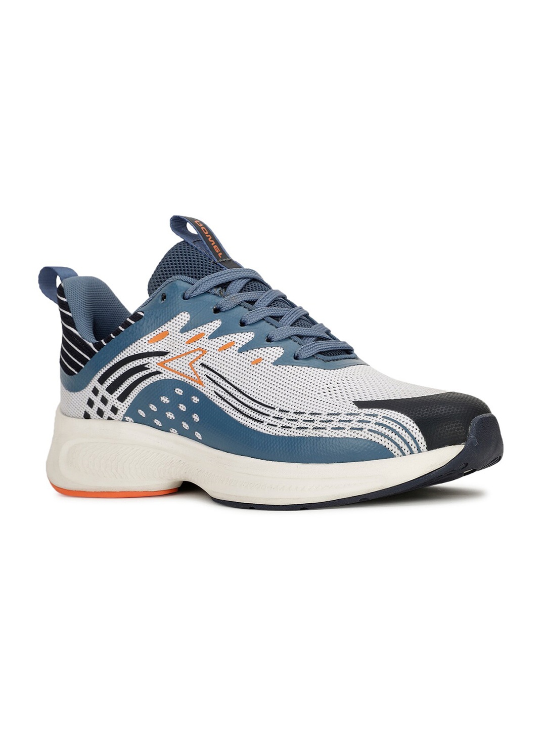 

Power Men Lace-Ups Textile Running Non-Marking Sports Shoes, Blue