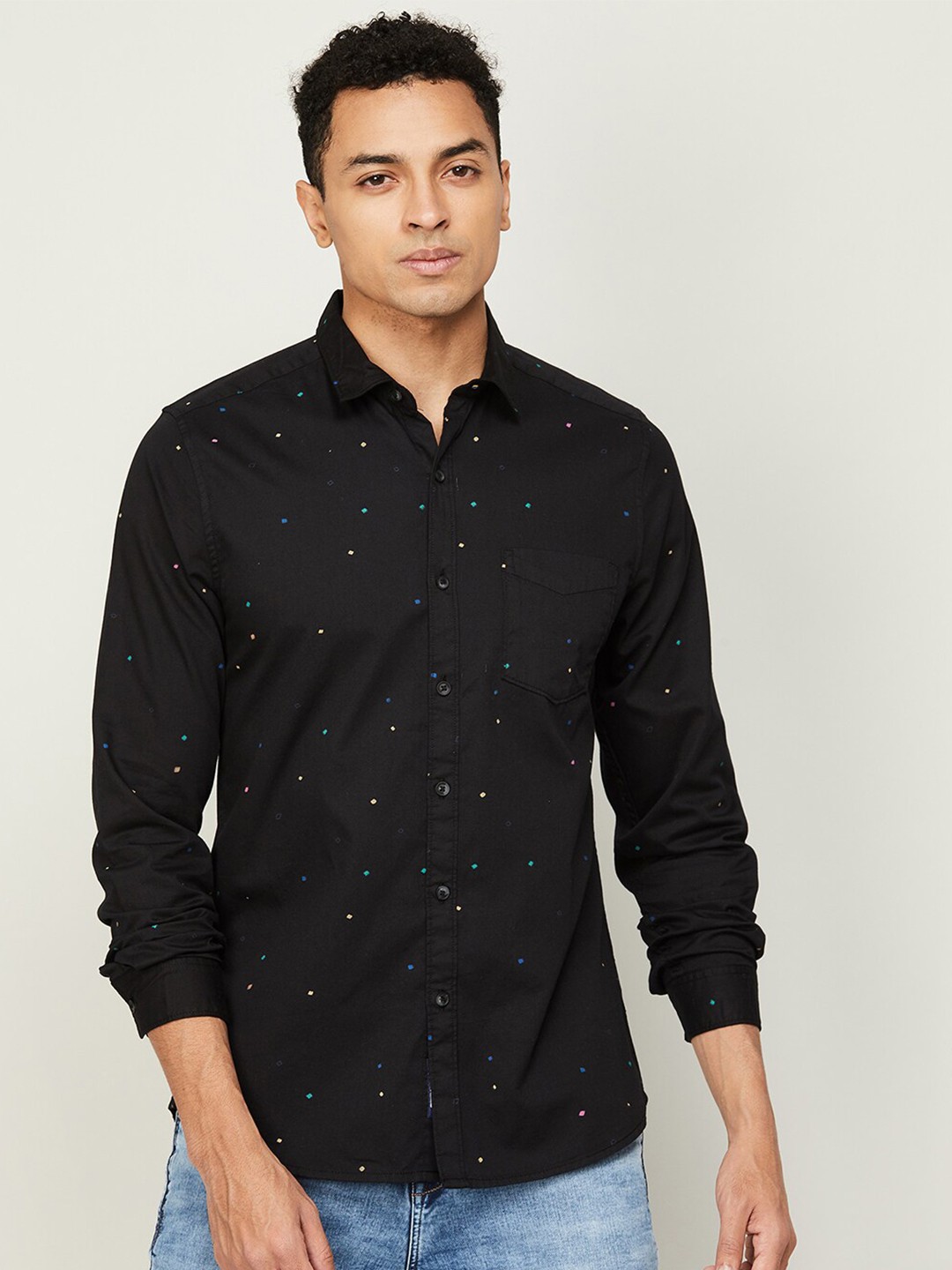 

Fame Forever by Lifestyle Men Printed Casual Shirt, Black