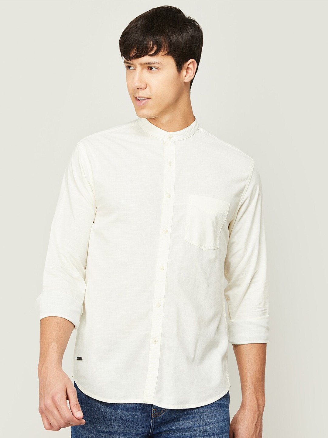 

Forca Men Casual Cotton Shirt, Off white
