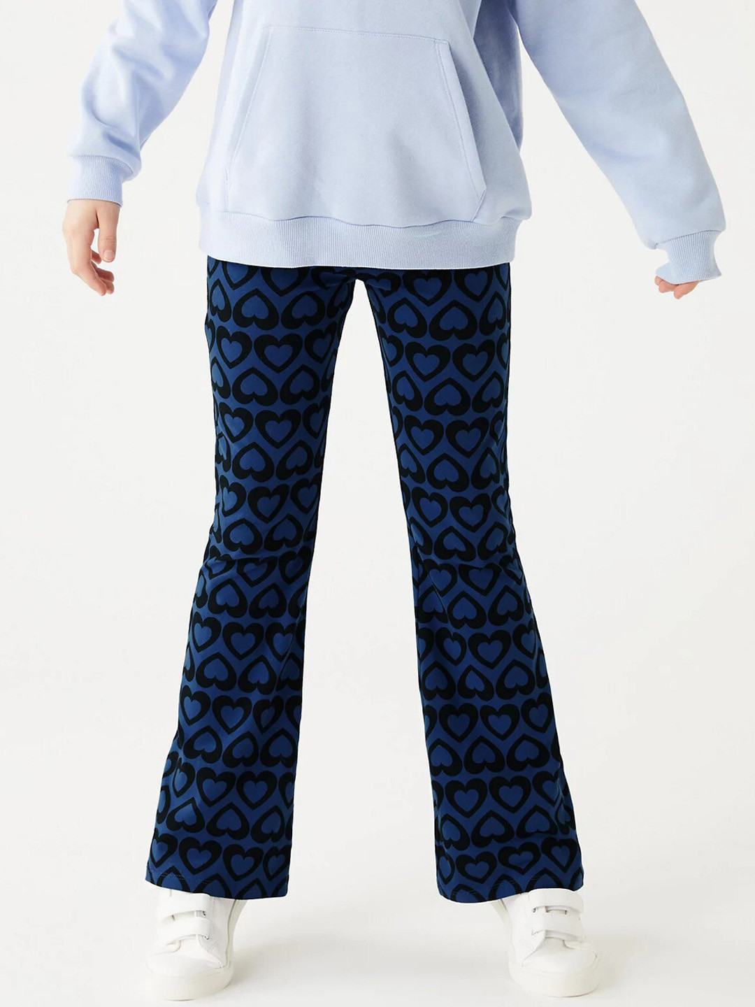 

Marks & Spencer Girls Printed Flared Leggings, Blue