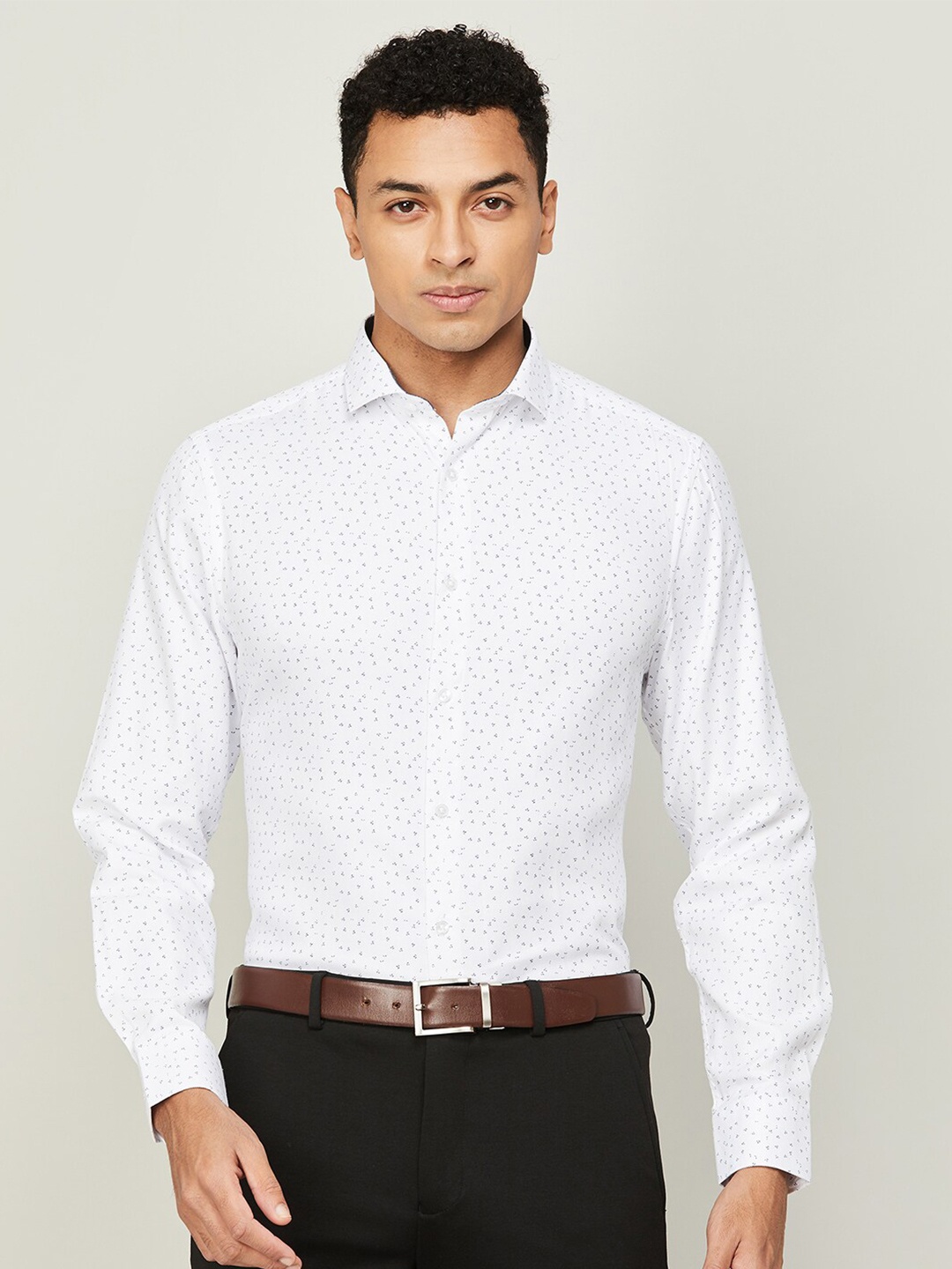

CODE by Lifestyle Men Printed Casual Shirt, White