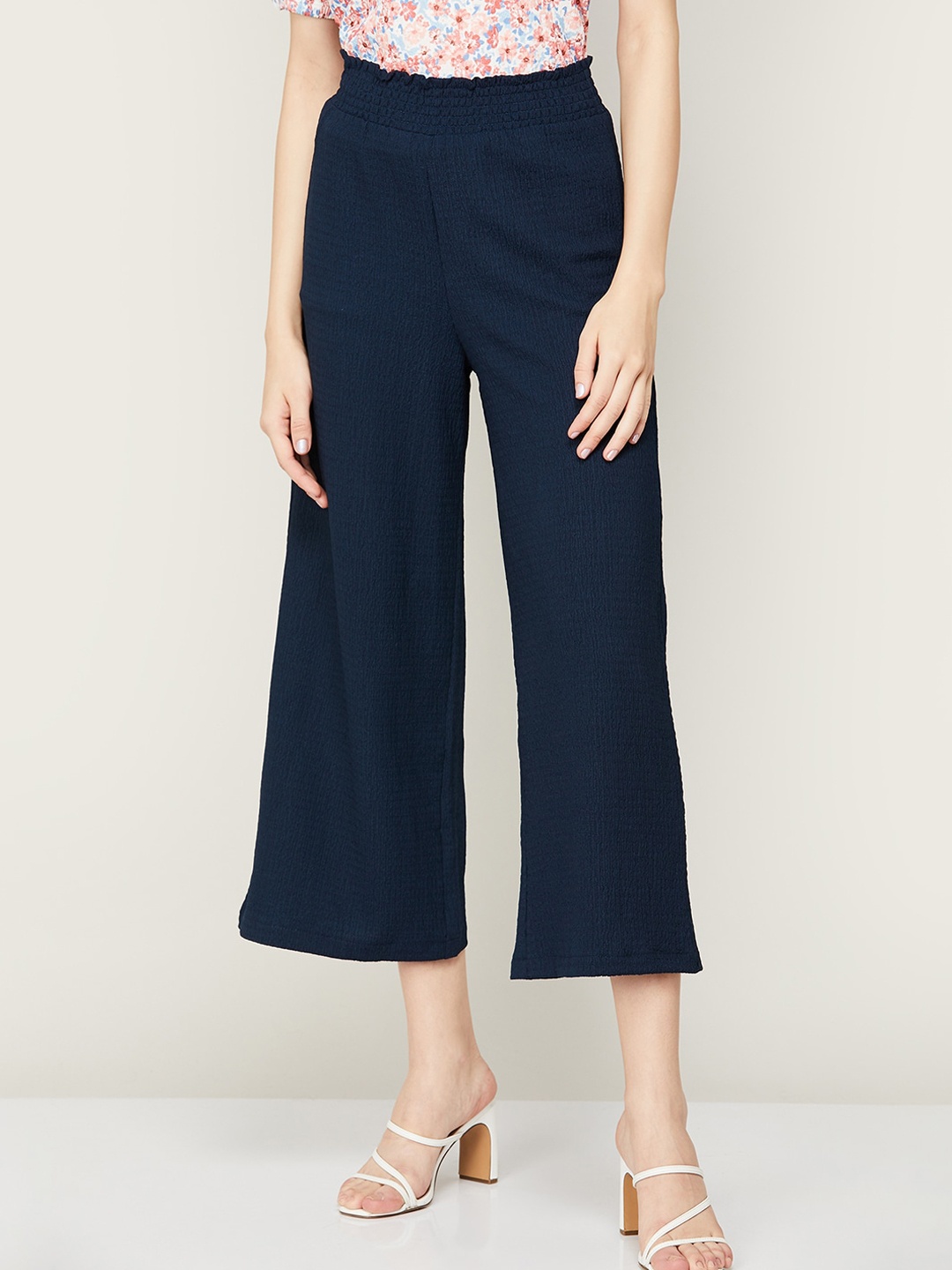 

CODE by Lifestyle Women Easy Wash Culottes Trousers, Teal