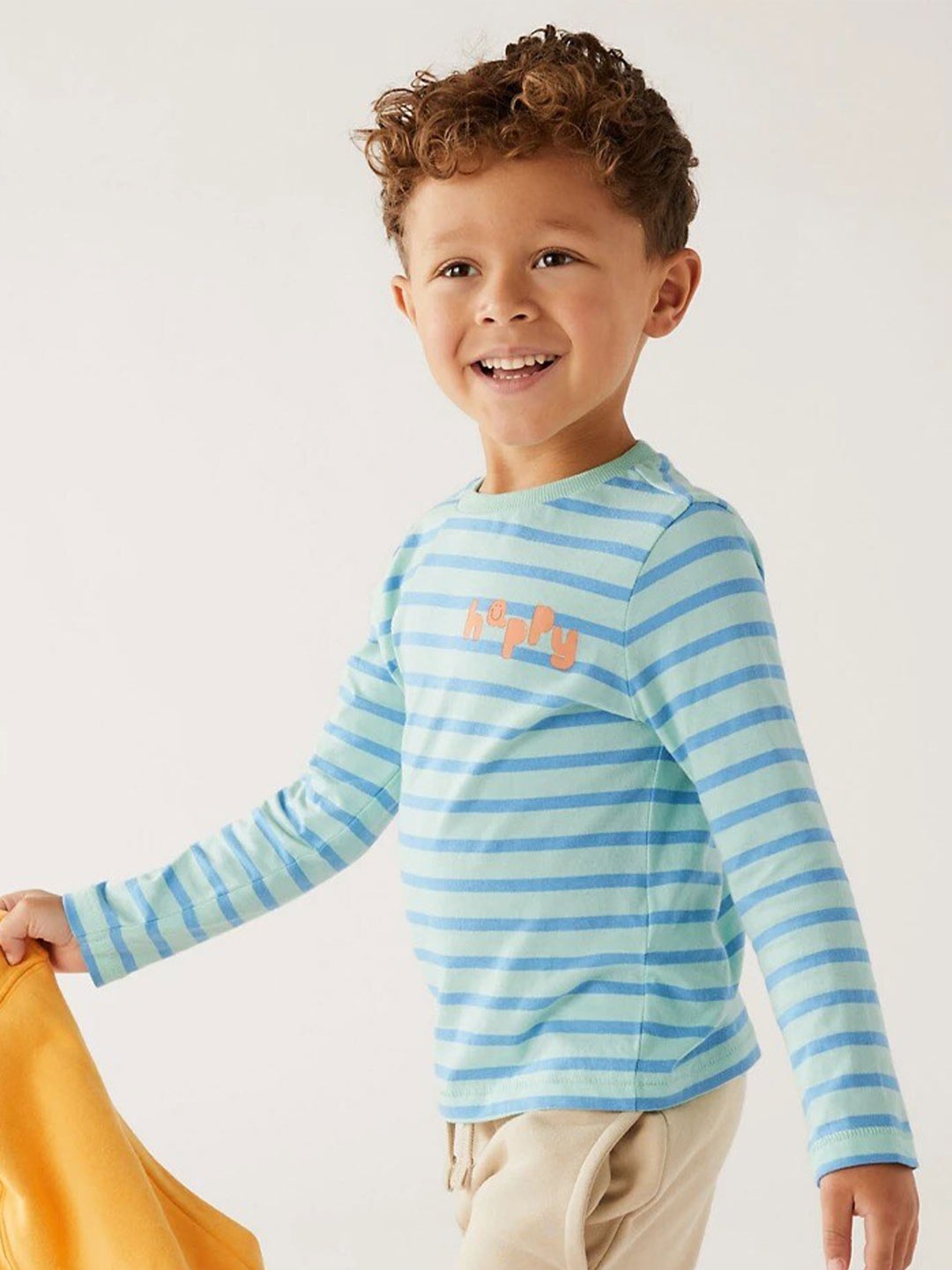 

Marks & Spencer Boys Striped T-shirt, Green
