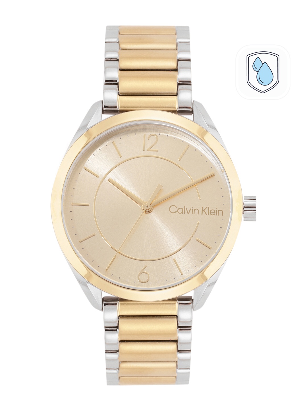 

Calvin Klein Women Essentials 3H Bracelet Style Analogue Watch 25200192-Gold