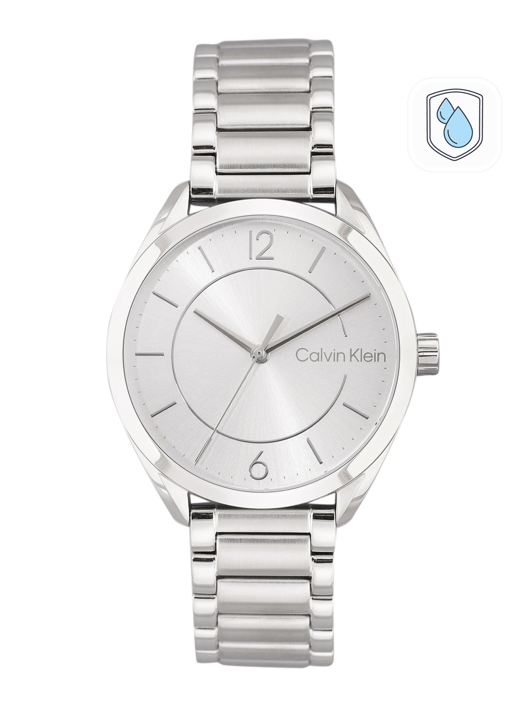

Calvin Klein Women Stainless Steel Bracelet Style Strap Analogue Watch 25200190, Silver
