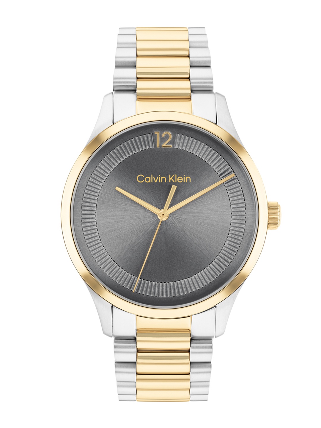 

Calvin Klein Unisex Iconic Dial & Bracelet Style Straps Analogue Watch 25200226, Grey