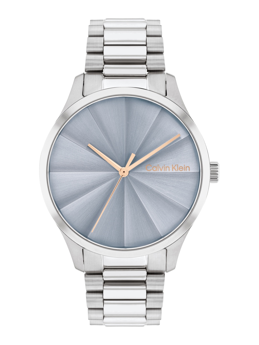 

Calvin Klein Unisex Patterned Dial & Stainless Steel Analogue Watch 25200230, Blue