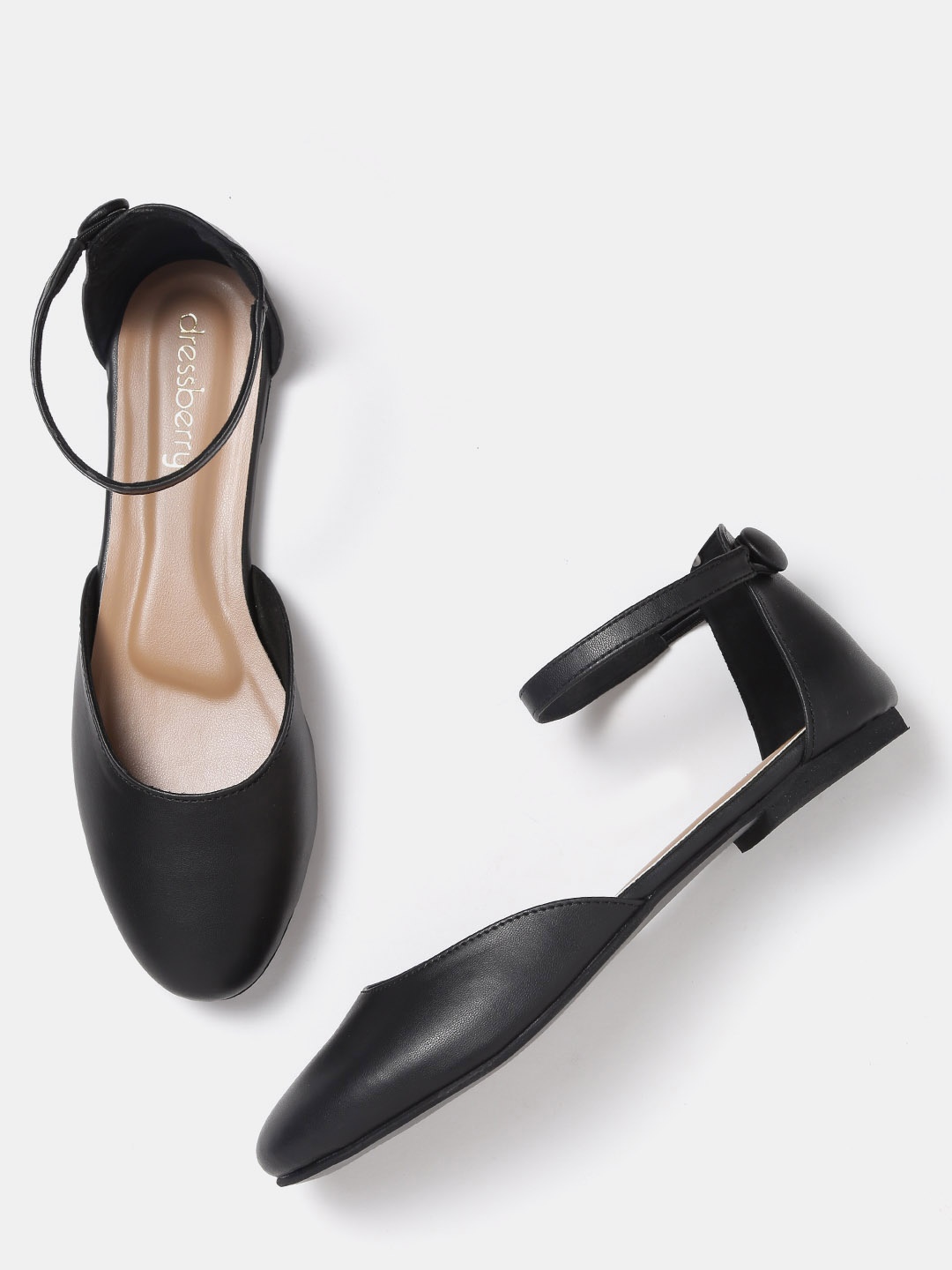 

DressBerry Women Black Solid Synthetic Ballerinas