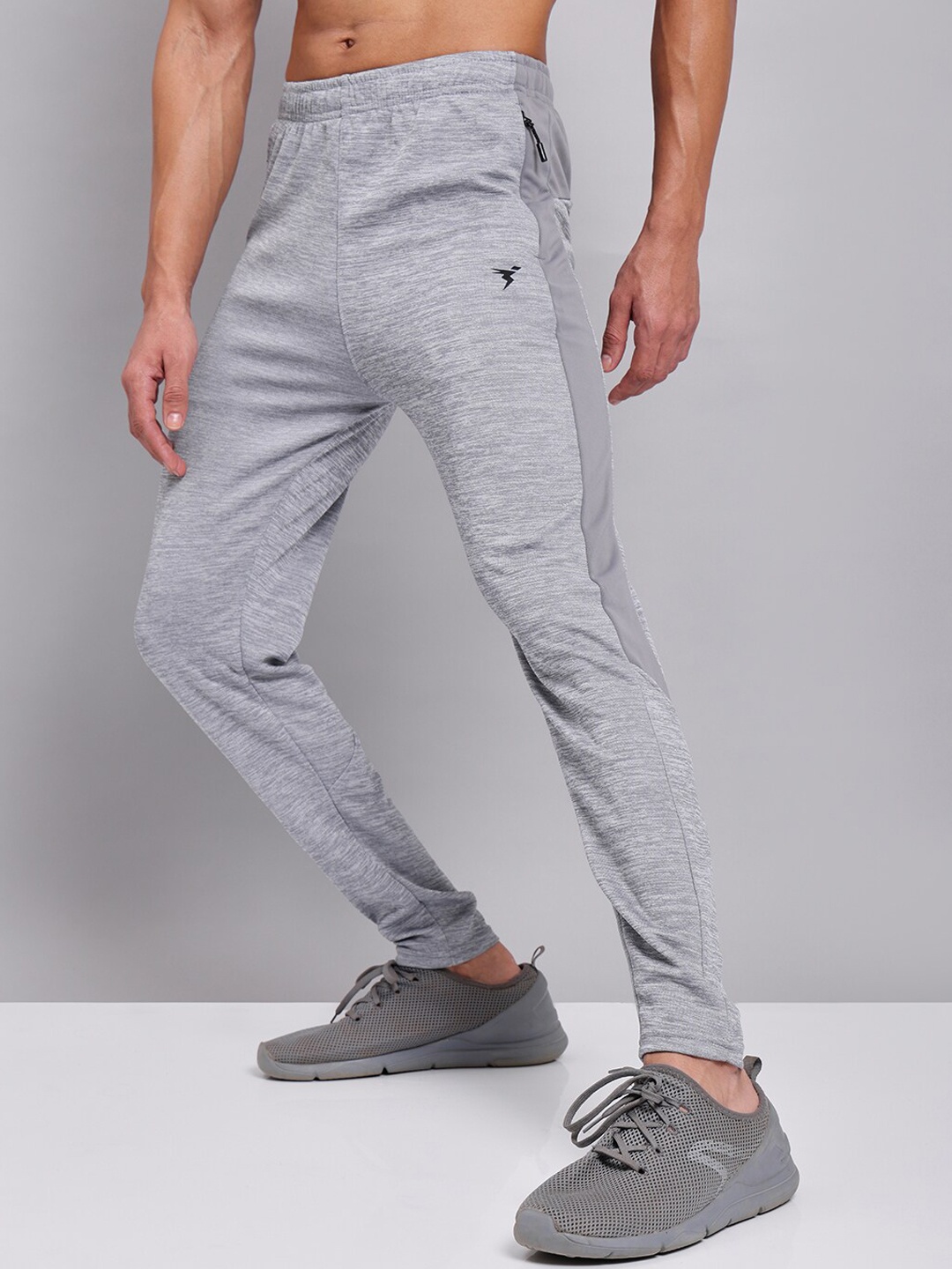 

Technosport Men Active Slim Fit Trackpants with Rapid Dry Technology, Grey
