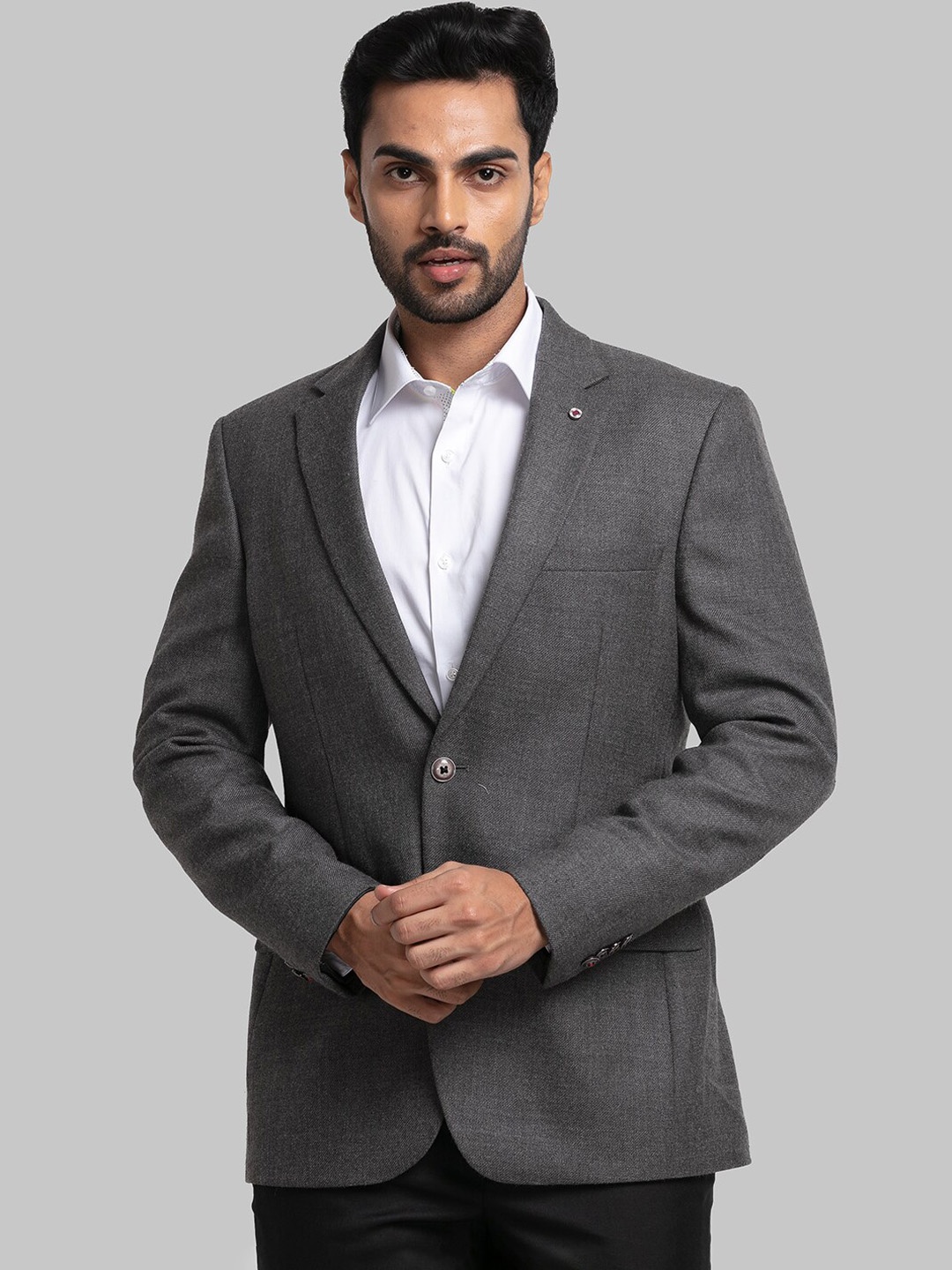 

Raymond Men Single Breasted Formal Blazers, Grey
