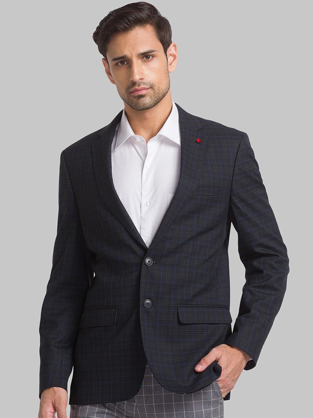 

Raymond Men Checked Single Breasted Formal Blazers, Blue
