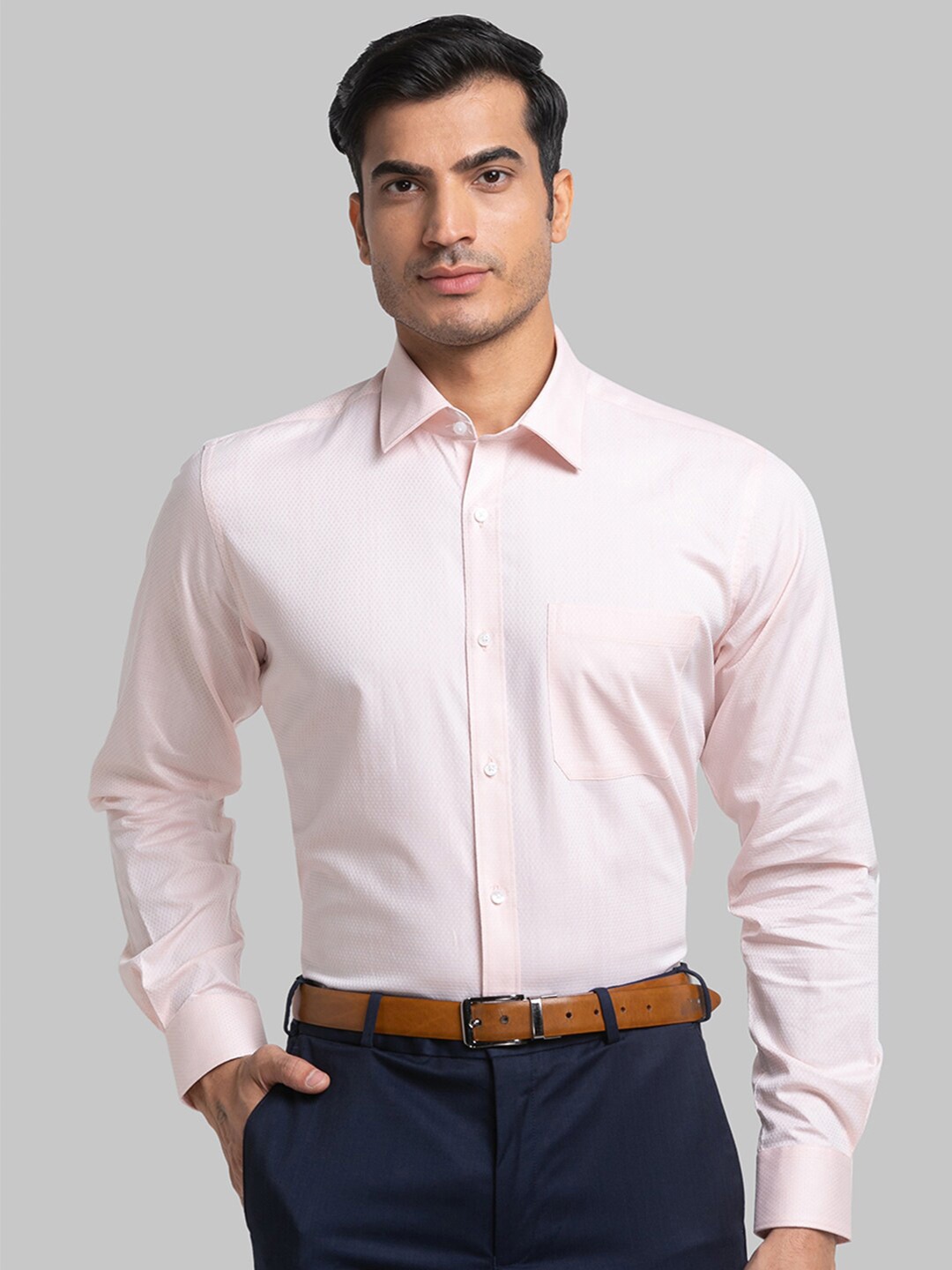 

Raymond Men Formal Cotton Shirt, Pink