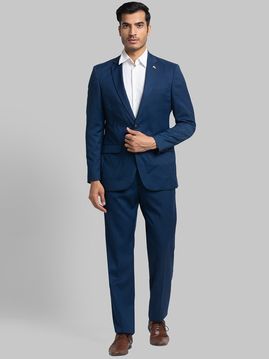 

Raymond Men Single-Breasted Two-Piece Formal Suit, Blue