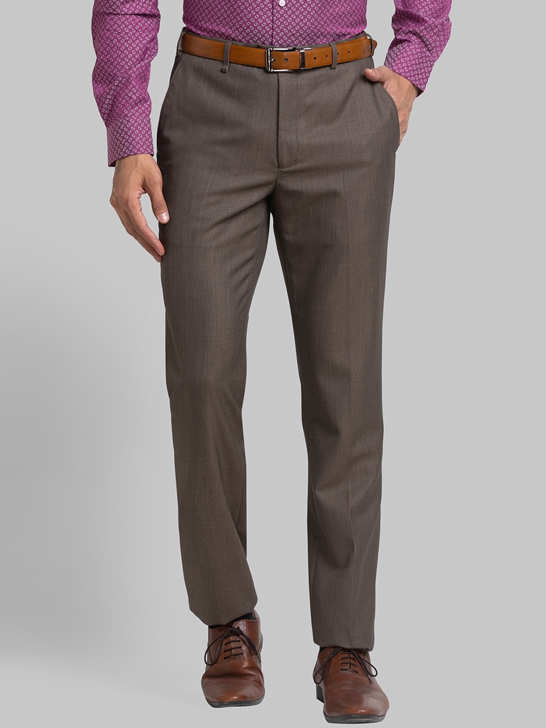 

Raymond Men Formal Trousers, Brown