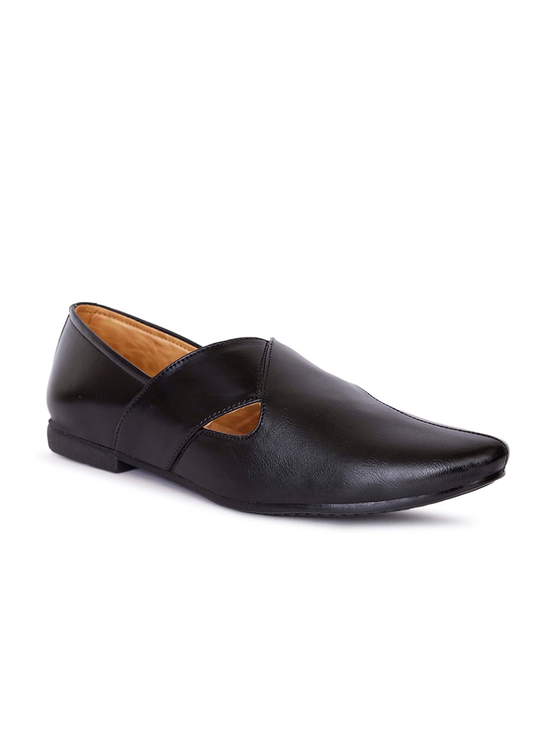

FOUR STAR TRUCK SALES Men Lightweight Slip On Mojaris, Black