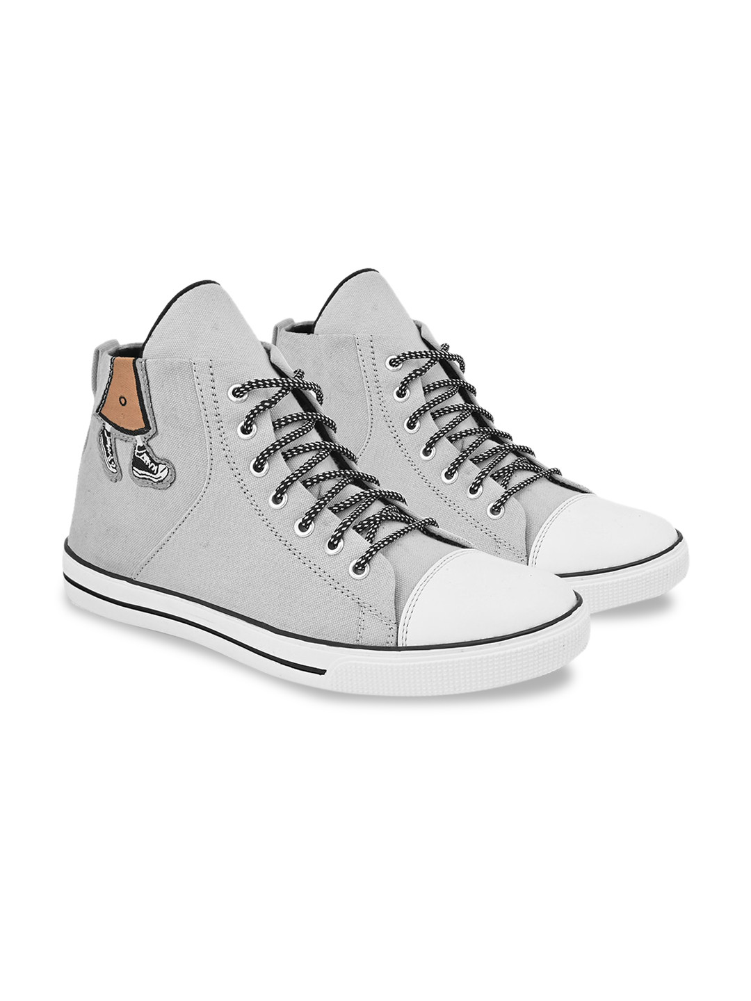 

FOUR STAR TRUCK SALES Men Lightweight Mid Top Sneakers, Grey