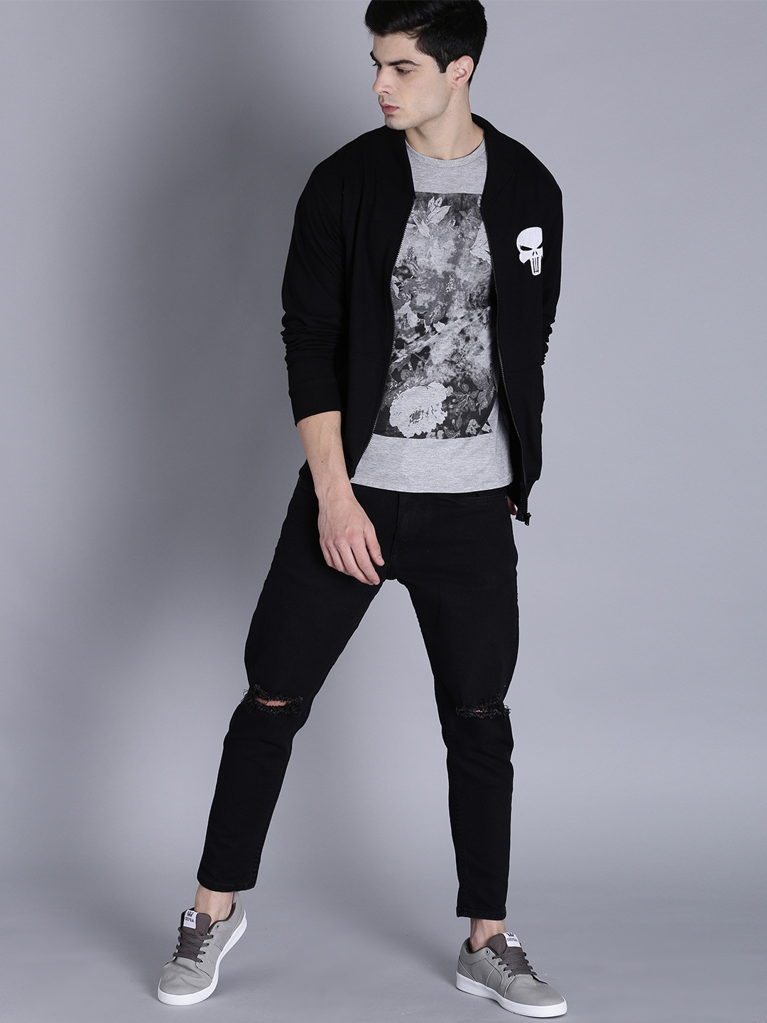 

Kook N Keech Marvel Men Black Solid Sweatshirt