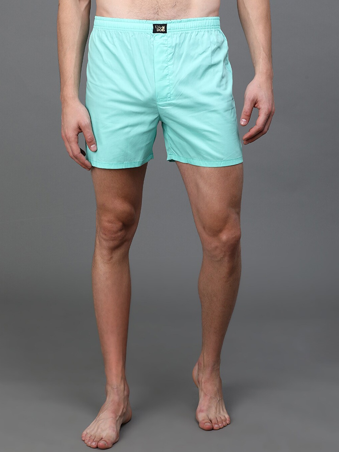 

Urban Dog Men Printed Pure Cotton Boxers, Green