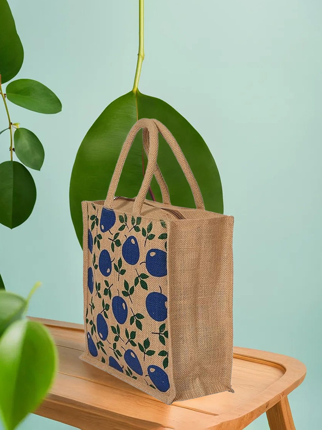 

Kuber Industries Printed Shopper Jute Tote Bag, Brown
